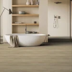 Blonde oak LVT flooring