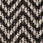 Close-up of Atlantic Herringbone Orca Stair Runner texture. (1)