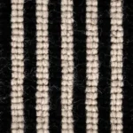Close-up of Magpie striped stair runner texture.