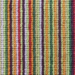 Close-up of Summer Garden striped stair runner texture. (1)