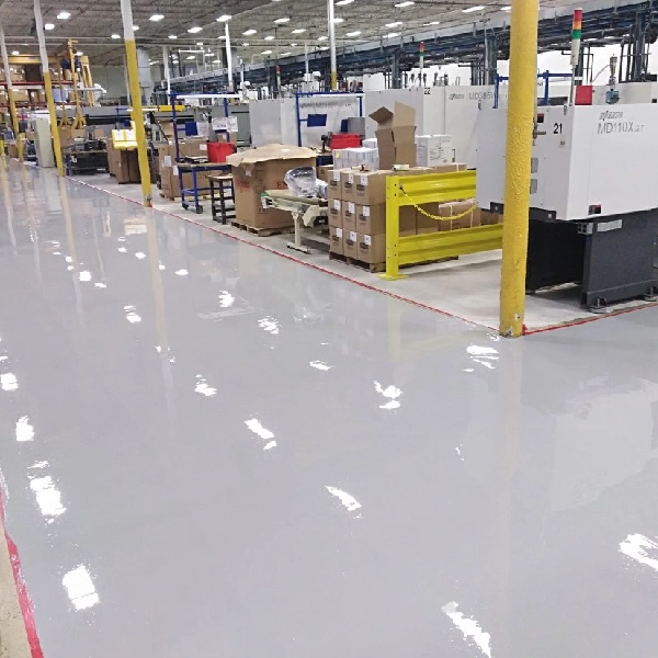 Epoxy flooring in commercial space