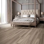 Oak LVT flooring with natural wood texture and matte finish