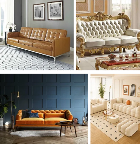 college of four custom sofa