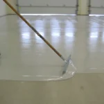 light gray water base epoxy floor coating