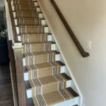natural-colored textured stair runner