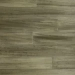olive-toned, distressed bamboo flooring planks.