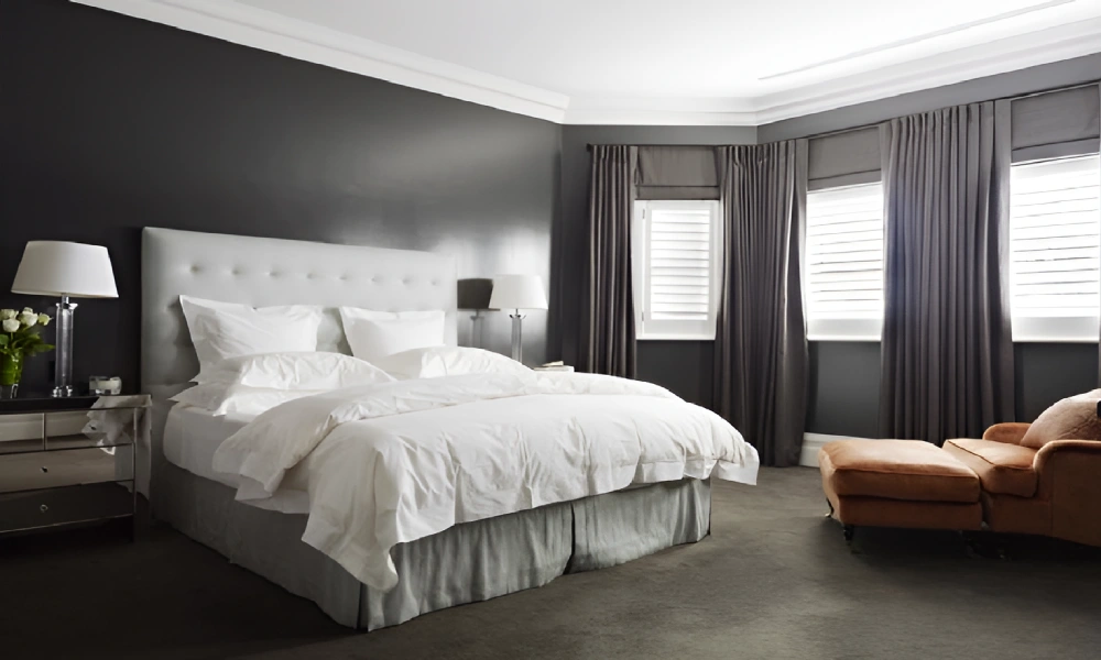 Grey Walls With Grey Curtains